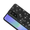 Samsung Galaxy A36 Kılıf Parlak Taşlı Tasarım Lopard Pırlanta Kapak