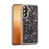 Samsung Galaxy A56 Kılıf Taşlı Ve Simli Tasarım Lopard Azra Kapak