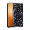 Samsung Galaxy A56 Kılıf Taşlı Ve Simli Tasarım Lopard Azra Kapak