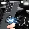 Samsung Galaxy A72 Kılıf Lopard Kamera Korumalı Yüzüklü Standlı Koruyucu Orjinal Kalite Ravel