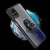Samsung Galaxy M31S Kılıf Lopard Military Armor Köşe Korumalı Şeffaf Metal Yüzüklü Standlı Mola Zırhlı