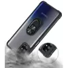 Samsung Galaxy M31S Kılıf Lopard Military Armor Köşe Korumalı Şeffaf Metal Yüzüklü Standlı Mola Zırhlı