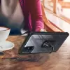 Samsung Galaxy M51 Kılıf Lopard Military Armor Köşe Korumalı Şeffaf Metal Yüzüklü Standlı Mola Zırhlı