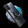 Samsung Galaxy M51 Kılıf Lopard Military Armor Köşe Korumalı Şeffaf Metal Yüzüklü Standlı Mola Zırhlı