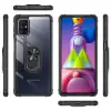 Samsung Galaxy M51 Kılıf Lopard Military Armor Köşe Korumalı Şeffaf Metal Yüzüklü Standlı Mola Zırhlı