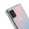Samsung Galaxy M51 Kılıf Lopard Nitro Antishock Köşe Koruma Darbe Emici Şeffaf Orjinal Doku Silikon