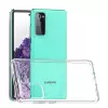 Samsung Galaxy S20 FE Coss Sert Darbe Emici Silikon Şeffaf Kamera Korumalı Arka Kapak