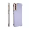Samsung Galaxy S21 Kılıf Lopard Nitro Antishock Köşe Koruma Darbe Emici Şeffaf Orjinal Doku Silikon