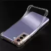 Samsung Galaxy S21 Kılıf Lopard Nitro Antishock Köşe Koruma Darbe Emici Şeffaf Orjinal Doku Silikon