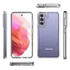 Samsung Galaxy S21 Plus Coss Sert Darbe Emici Silikon Şeffaf Kamera Korumalı Arka Kapak