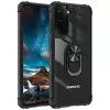 Samsung Galaxy S21 Plus Kılıf Lopard Military Armor Köşe Korumalı Şeffaf Metal Yüzüklü Standlı Mola Zırhlı