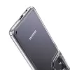 Samsung Galaxy S21 Ultra Coss Sert Darbe Emici Silikon Şeffaf Kamera Korumalı Arka Kapak