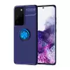 Samsung Galaxy S21 Ultra Kılıf Lopard Kamera Korumalı Yüzüklü Standlı Koruyucu Orjinal Kalite Ravel
