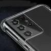 Samsung Galaxy S21 Ultra Kılıf Lopard Nitro Antishock Köşe Koruma Darbe Emici Şeffaf Orjinal Doku Silikon