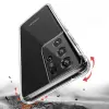 Samsung Galaxy S21 Ultra Kılıf Lopard Nitro Antishock Köşe Koruma Darbe Emici Şeffaf Orjinal Doku Silikon