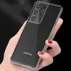 Samsung Galaxy S21 Ultra Kılıf Lopard Nitro Antishock Köşe Koruma Darbe Emici Şeffaf Orjinal Doku Silikon