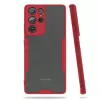 Samsung Galaxy S21 Ultra Kılıf Parfe Silikon Kapak Kamera Korumalı Kılıf Ultra Ince Buzlu Mat Renkli