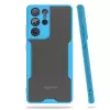 Samsung Galaxy S21 Ultra Kılıf Parfe Silikon Kapak Kamera Korumalı Kılıf Ultra Ince Buzlu Mat Renkli