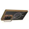 Samsung Galaxy S23 Ultra Kılıf Standlı Kamera Lens Koruma Hediyeli Magsafe Şarj Lopard Etro Kapak Koruyucu