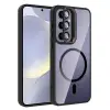 Samsung Galaxy S24 Plus Kılıf Standlı Kamera Lens Koruma Hediyeli Magsafe Şarj Lopard Etro Kapak Koruyucu
