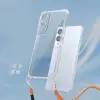Samsung Galaxy S25 Edge Kılıf Airbagli Takılabilir Askı Aparatlı Lopard Snap Silikon Kapak