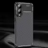 Samsung Galaxy S25 Edge Kılıf Lopard Kamera Korumalı Karbon Desenli Negro Kapak Yüzey Kılıf