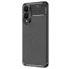 Samsung Galaxy S25 Edge Kılıf Lopard Kamera Korumalı Karbon Desenli Negro Kapak Yüzey Kılıf
