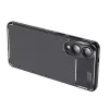Samsung Galaxy S25 Edge Kılıf Lopard Kamera Korumalı Karbon Desenli Negro Kapak Yüzey Kılıf