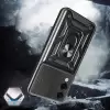 Samsung Galaxy S25 Edge Kılıf Magnetik Standlı Kamera Korumalı Lopard Sürgülü Kamera Korumalı Yüzüklü Tasarım Armor Vega