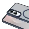 Samsung Galaxy S25 Edge Kılıf Magsafe Şarj Özellikli Mat Arka Yüzey Lopard Sio Kapak