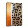Samsung Galaxy S25 Plus Kılıf Parlak Desenli Silikon Mep Kapak Telefon Kılıfı Leopar-Fiyonk-Geo Desenleriyle