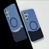 Samsung Galaxy S25 Plus Kılıf M-safe Şarj Özellikli Mıknatıslı Lopard Duble Kapak