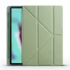 Samsung Galaxy Tab A7 10.4 T500 2020 Kılıf Lopard Tri Folding Kalem Bölmeli Standlı Kılıf