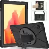 Samsung Galaxy Tab A7 10.4 T500 2020 Uyumlu Tablet Silikon Tank Military Ultra Koruma Standlı Defender