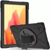 Samsung Galaxy Tab A7 10.4 T500 2020 Uyumlu Tablet Silikon Tank Military Ultra Koruma Standlı Defender