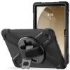 Samsung Galaxy Tab A9 Plus Uyumlu Tablet Silikon Tank Military Ultra Koruma Standlı Defender