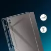 Samsung Galaxy Tab S10 Plus Kılıf Tablet Kamera Korumalı Renksiz Şeffaf Esnek Silikon Kapak Süper