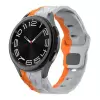 Samsung Galaxy Watch 6 40mm  KRD-116 20mm Futbol Desenli Spor Tasarımlı Silikon Kordon