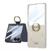 Samsung Galaxy Z Flip 7 Kılıf Magsafe Şarj Özellikli Lopard Kıpta Yüzüklü Flip Sert Kapak