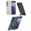 Samsung Galaxy Z Fold 7 Kılıf Lopard Kamera Çıkıntı Suni Deri Standlı Ince Kapak Kıpta Standlı