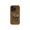 Santa Barbara Polo Racquet Club İphone 13 Pro Max Jockey Deri Kapak - Kahverengi