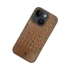 Santa Barbara Polo Racquet Club İphone 15 Plus Ravel Deri Kapak - Kahverengi
