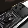 Tecno Spark 10 Pro Kılıf Magnetik Standlı Kamera Korumalı  Sürgülü Kamera Korumalı Sürgülü Yüzüklü Tasarım Armor Vega