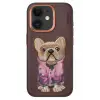 Venco İphone 11 Cute Desenli Kapak - Koyu Kahve