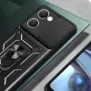 Vivo Y18 Kılıf Magnetik Standlı Kamera Korumalı Lopard Sürgülü Kamera Korumalı Yüzüklü Tasarım Armor Vega