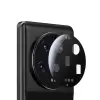 Xiaomi Mi 13 Ultra  Siyah Çerçeveli Lens Koruma Parlak Renkli Kamera Koruyucu CL-08 Cam 3D-Kamera-Cam