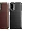 Xiaomi Poco M3 Kılıf Lopard Kamera Korumalı Karbon Desenli Negro Kapak Orijinal Yüzey Kılıf