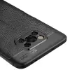 Xiaomi Poco X3 Kılıf Lopard Kamera Korumalı Deri Orjinal Görünümlü Kapak Niss