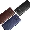 Xiaomi Poco X3 Kılıf Lopard Kamera Korumalı Karbon Desenli Negro Kapak Orijinal Yüzey Kılıf