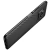 Xiaomi Poco X3 Kılıf Lopard Kamera Korumalı Karbon Desenli Negro Kapak Orijinal Yüzey Kılıf